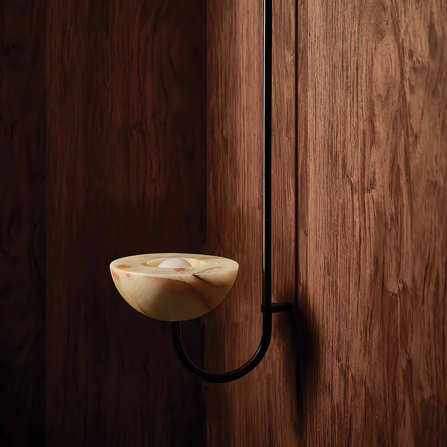 Lunaris Duo Alabaster Pendant Lamp by Bling Lighting Studio