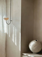 Lunaris Duo Alabaster Pendant Lamp by Bling Lighting Studio