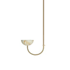 Lunaris Duo Alabaster Pendant Lamp by Bling Lighting Studio