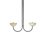 Lunaris Duo Alabaster Pendant Lamp by Bling Lighting Studio