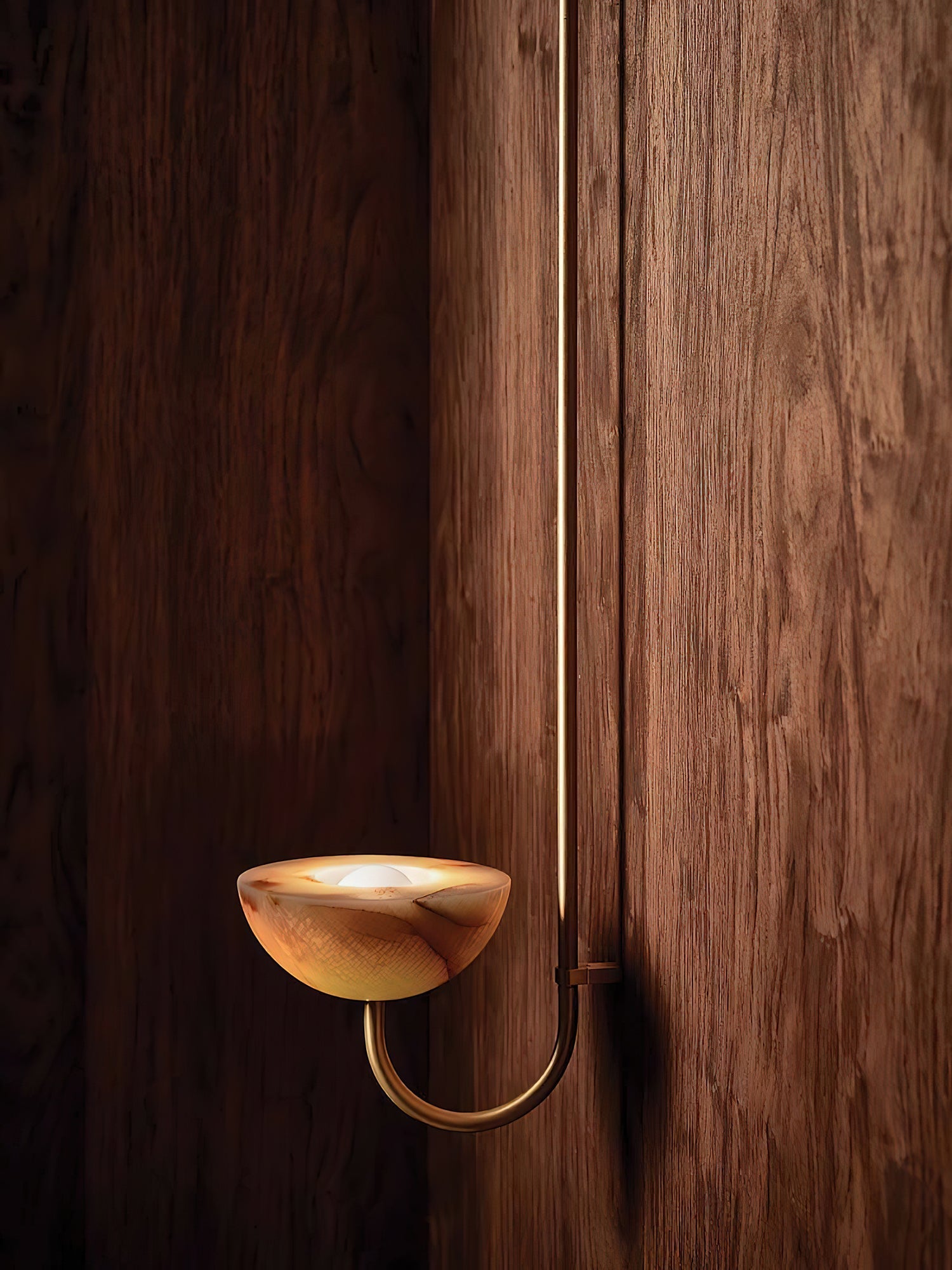 Lunaris Duo Alabaster Pendant Lamp by Bling Lighting Studio
