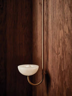 Lunaris Duo Alabaster Pendant Lamp by Bling Lighting Studio