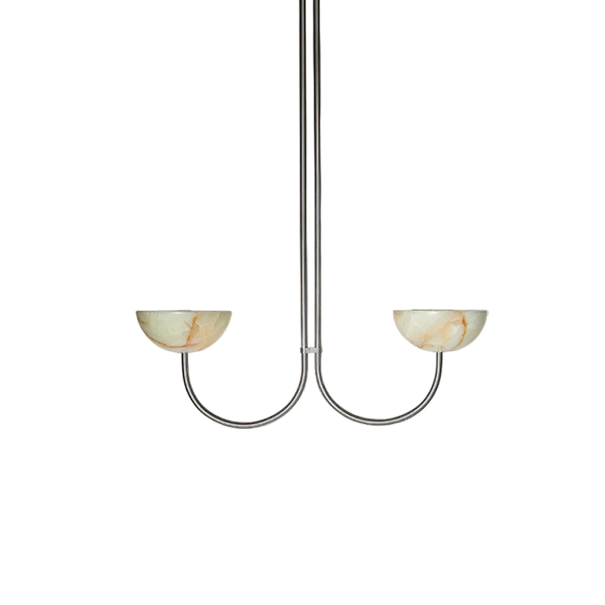 Lunaris Duo Alabaster Pendant Lamp by Bling Lighting Studio