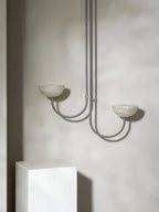 Lunaris Duo Alabaster Pendant Lamp by Bling Lighting Studio