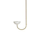 Lunaris Duo Alabaster Pendant Lamp by Bling Lighting Studio