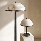Lunarra Dome Alabaster Table Lamp by Bling Lighting Studio