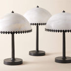 Lunarra Dome Alabaster Table Lamp by Bling Lighting Studio
