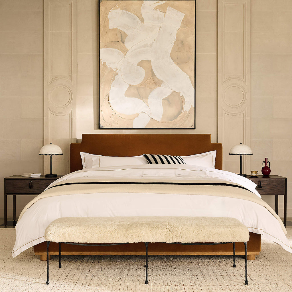 Lunarra Dome Alabaster Table Lamp by Bling Lighting Studio
