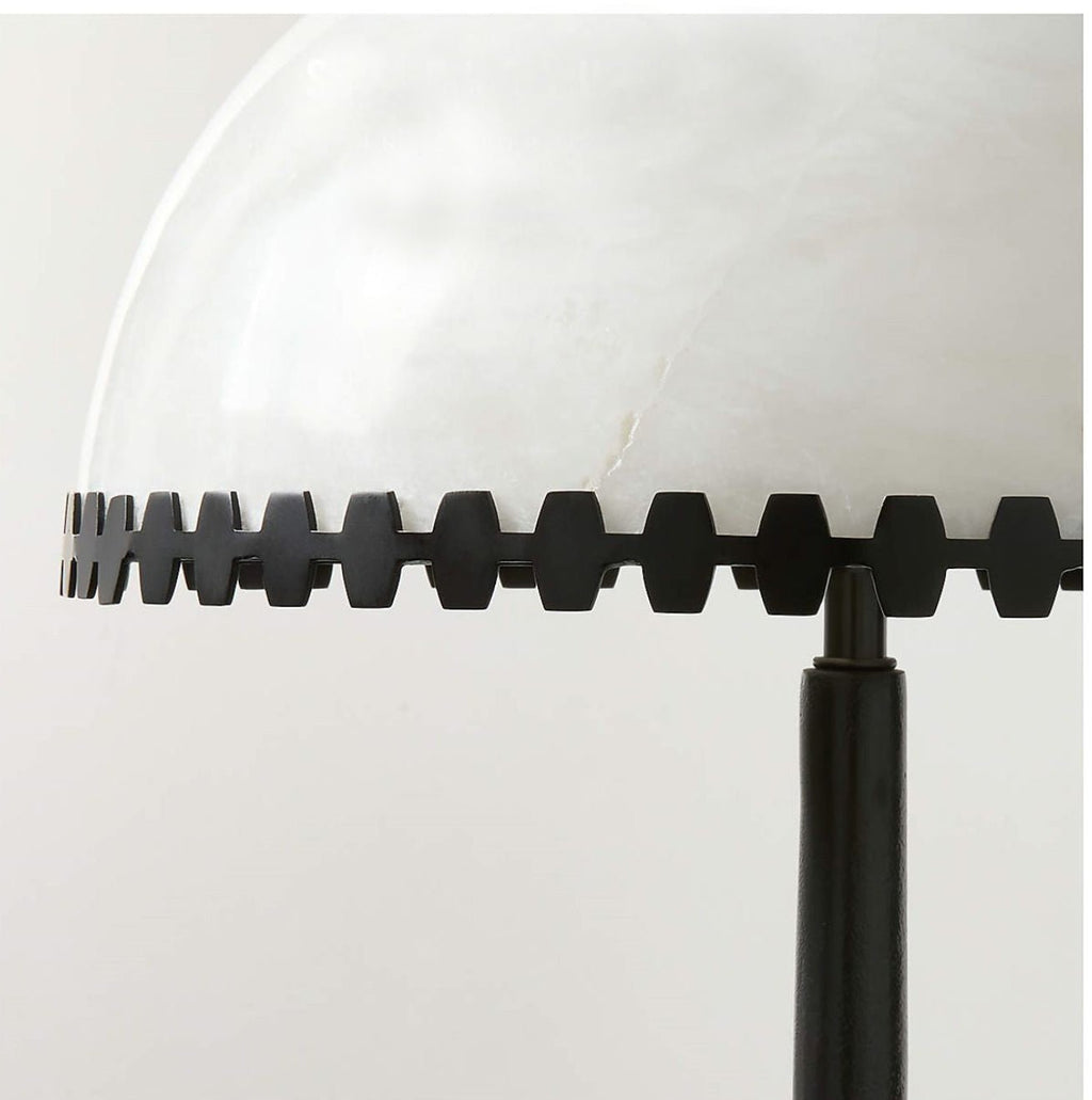 Lunarra Dome Alabaster Table Lamp by Bling Lighting Studio