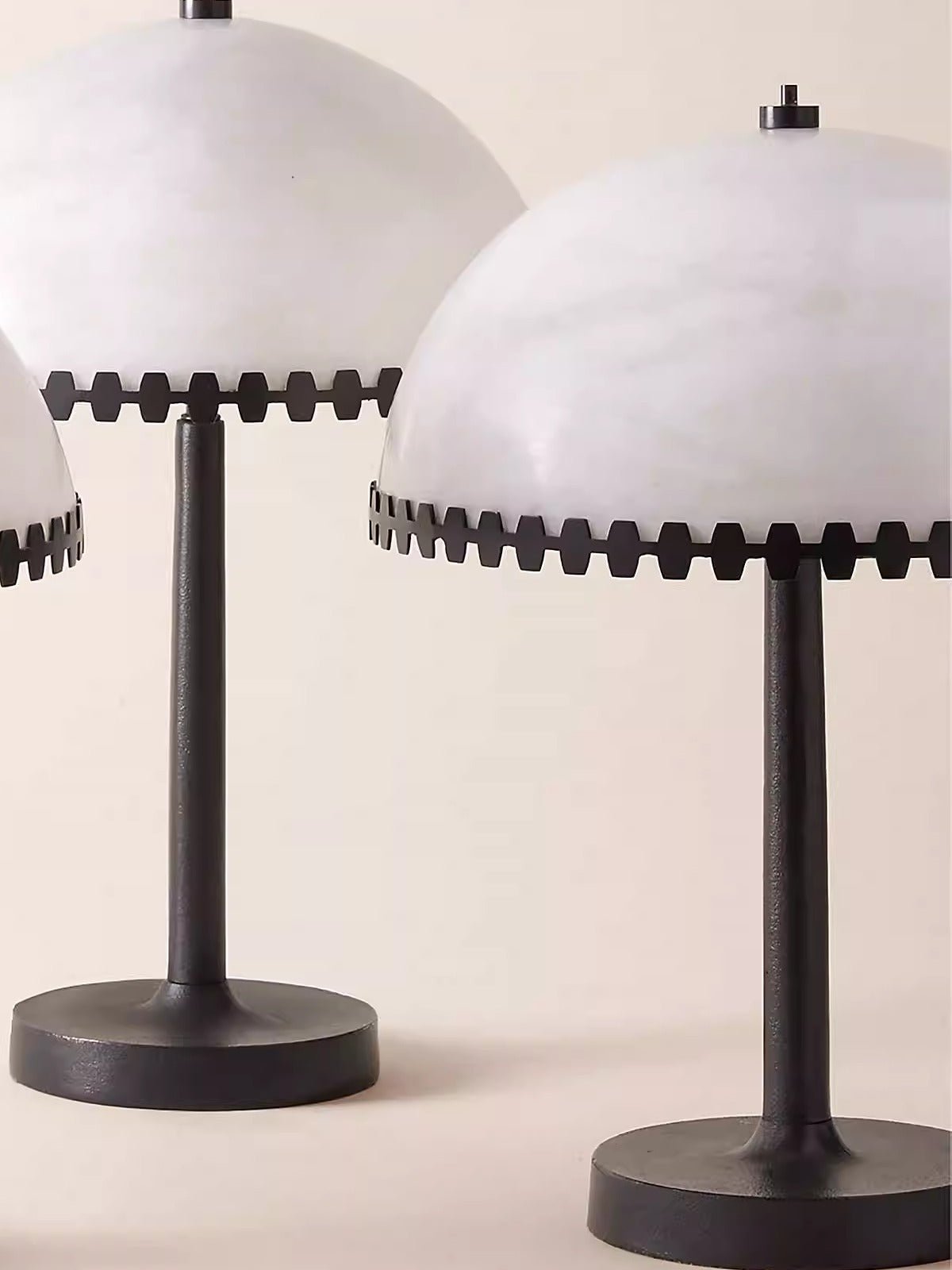 Lunarra Dome Alabaster Table Lamp by Bling Lighting Studio