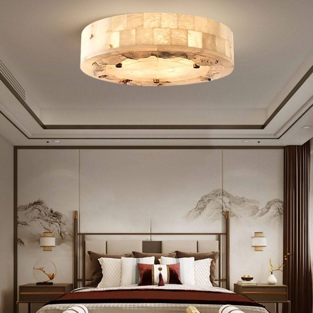 Luriel Alabaster Ceiling Light by Bling Lighting Studio