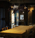 Lustra Black Industrial Chandelier - Bling Lighting Studio