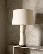 Luxe Leather Table Lamp by Bling Lighting Studio