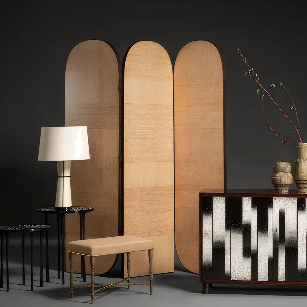Luxe Leather Table Lamp by Bling Lighting Studio