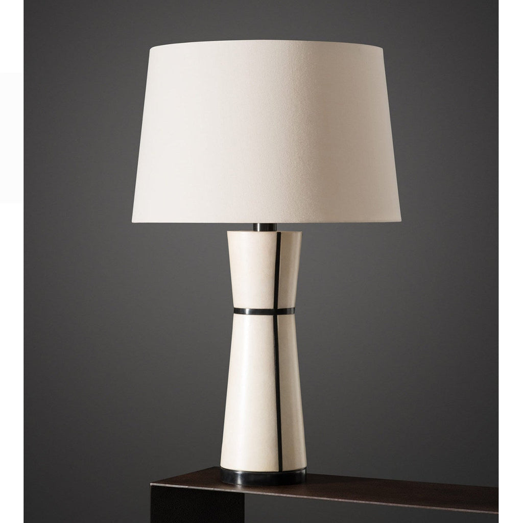 Luxe Leather Table Lamp by Bling Lighting Studio