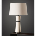 Luxe Leather Table Lamp by Bling Lighting Studio