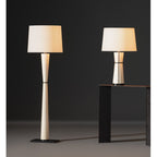 Luxe Leather Table Lamp by Bling Lighting Studio