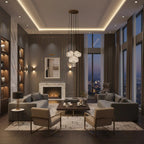 Luxury Faceted Crystal Cluster Chandelier by Bling Lighting Studio