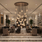Luxury Faceted Crystal Cluster Chandelier by Bling Lighting Studio