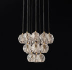Luxury Faceted Crystal Cluster Chandelier by Bling Lighting Studio