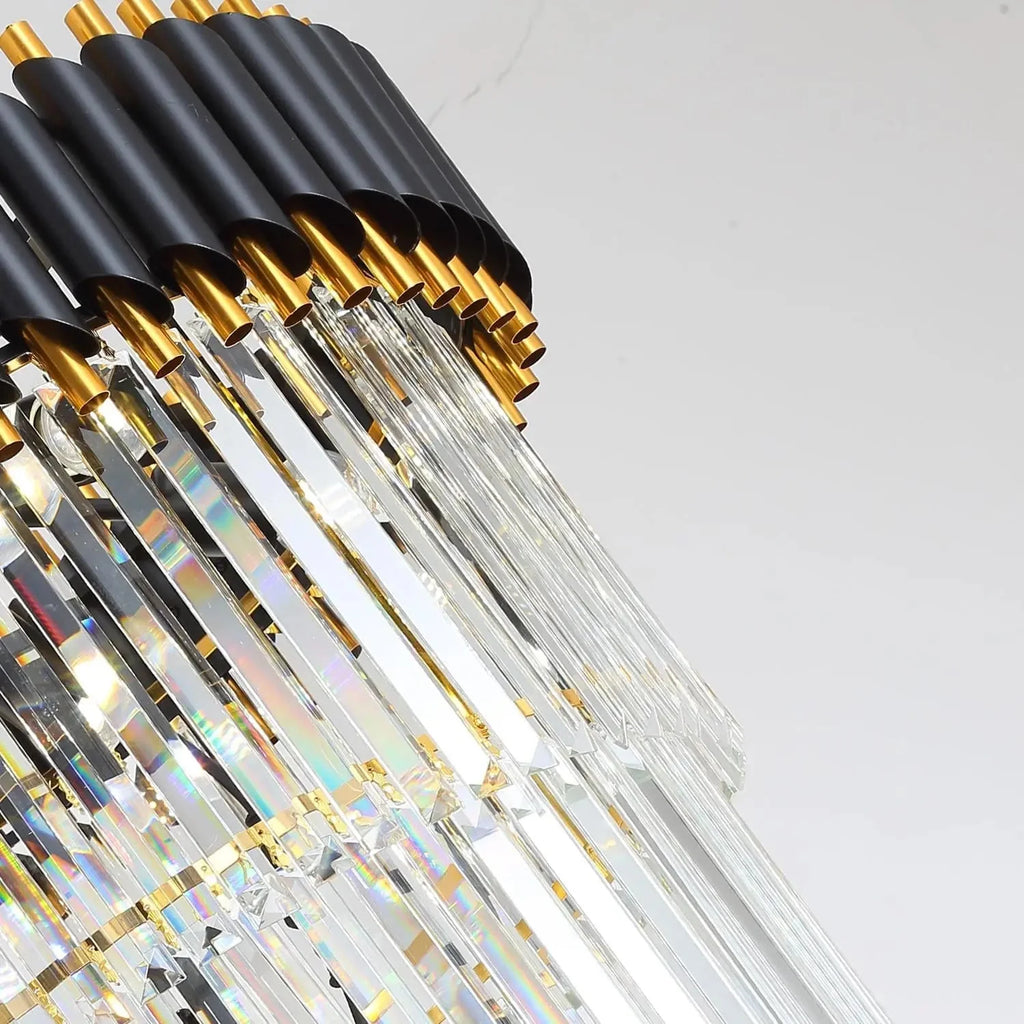 Luxury Oversize Crystal Chandelier for high ceiling staircase and foyer lighting