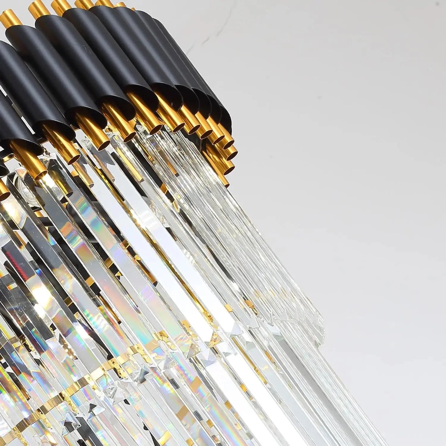 Luxury Oversize Crystal Chandelier for high ceiling staircase and foyer lighting