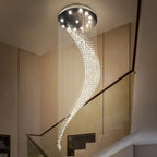 Luxury Raindrop Crystal Chandelier for Staircase and Foyer for high ceiling staircase and foyer lighting