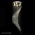 Luxury Raindrop Crystal Chandelier for Staircase and Foyer for high ceiling staircase and foyer lighting