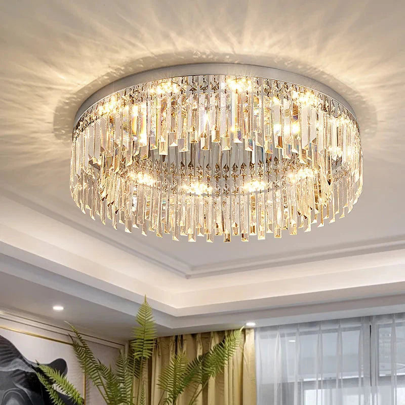 Lyla Crystal Flush Mount Ceiling Light - Bling Lighting Studio