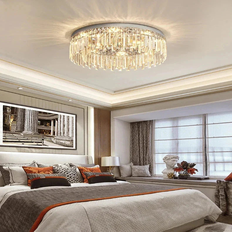 Lyla Crystal Flush Mount Ceiling Light - Bling Lighting Studio