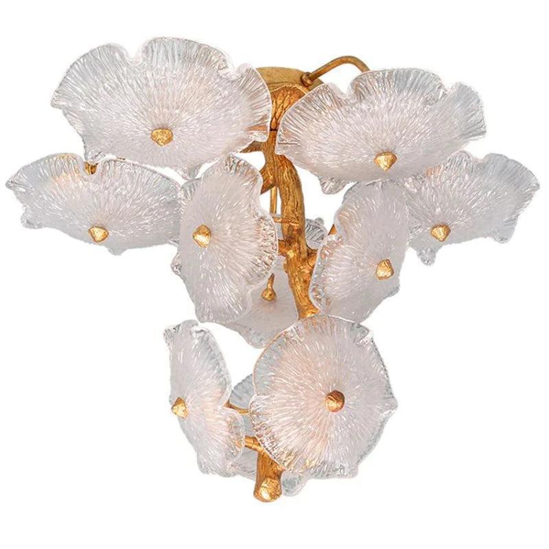 Modern Nenufar Branch Chandelier for Staircase chandelier in a tall interior