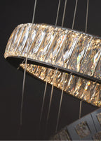 Malen Multi Ring Pendant Light for high ceiling staircase and foyer lighting