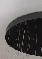 Malen Multi Ring Pendant Light for high ceiling staircase and foyer lighting