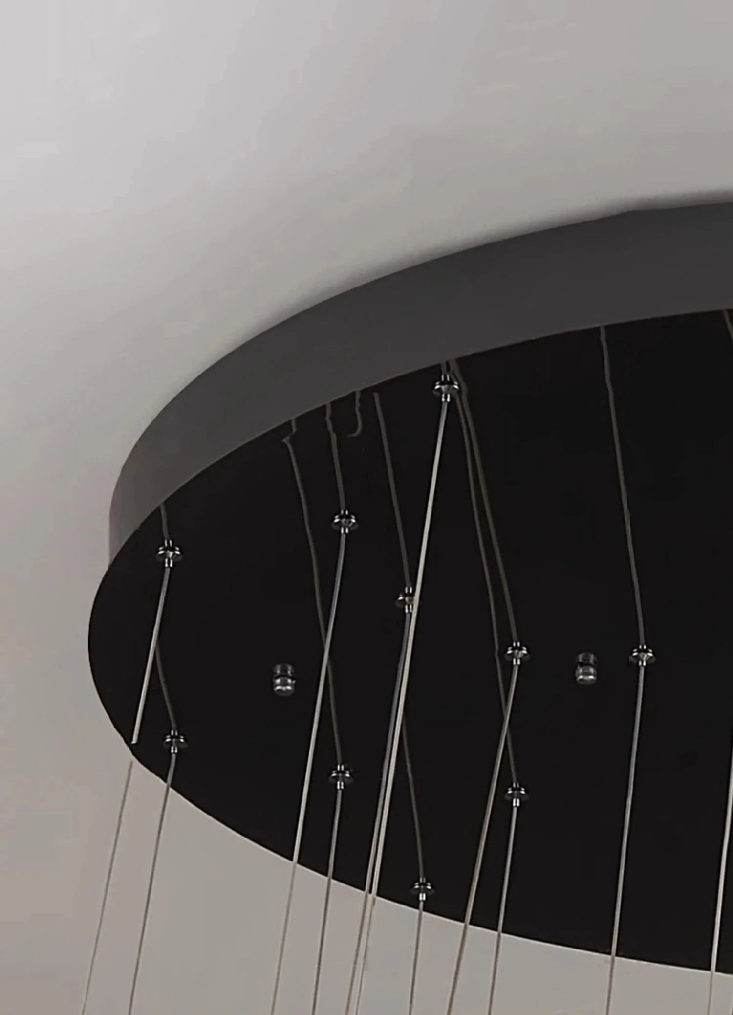 Malen Multi Ring Pendant Light for high ceiling staircase and foyer lighting