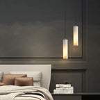 Marble Tube Chandelier for Living Room & Foyer for high ceiling staircase and foyer lighting