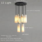 Marble Tube Chandelier for Living Room & Foyer for high ceiling staircase and foyer lighting
