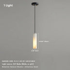 Marble Tube Chandelier for Living Room & Foyer for high ceiling staircase and foyer lighting