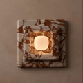 Marblume Square Marble Wall Lamp by Bling Lighting Studio
