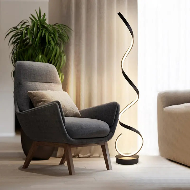 Marya LED Wavy Floor Lamp - Bling Lighting Studio