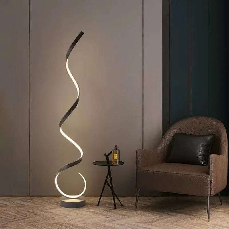 Marya LED Wavy Floor Lamp - Bling Lighting Studio