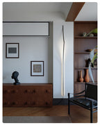 Minimalist Curving Ribbon LED Wall Sconce by Bling Lighting Studio
