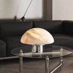 Mira Alabaster Mushroom Table Lamp by Bling Lighting Studio