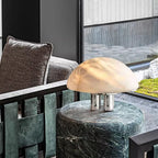 Mira Alabaster Mushroom Table Lamp by Bling Lighting Studio