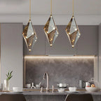 Modern Angular Diamond Style LED Pendant Light - Bling Lighting Studio