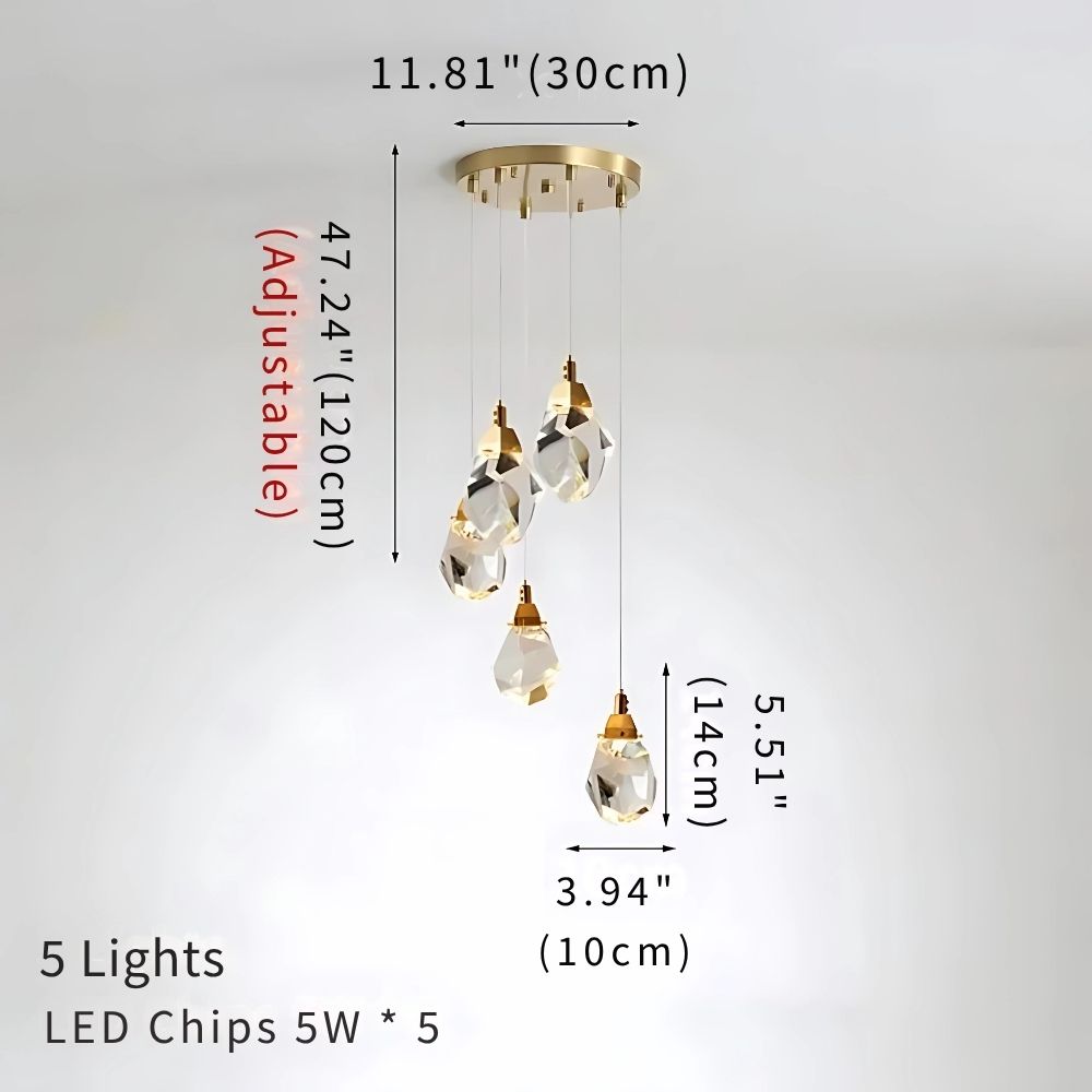 Modern Crystal Chandelier for High Ceiling Living Room for high ceiling staircase and foyer lighting