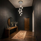 Modern Crystal Glass Bubble Chandelier for Foyer for high ceiling staircase and foyer lighting