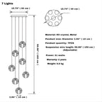 Modern Crystal Glass Bubble Chandelier for Foyer for high ceiling staircase and foyer lighting