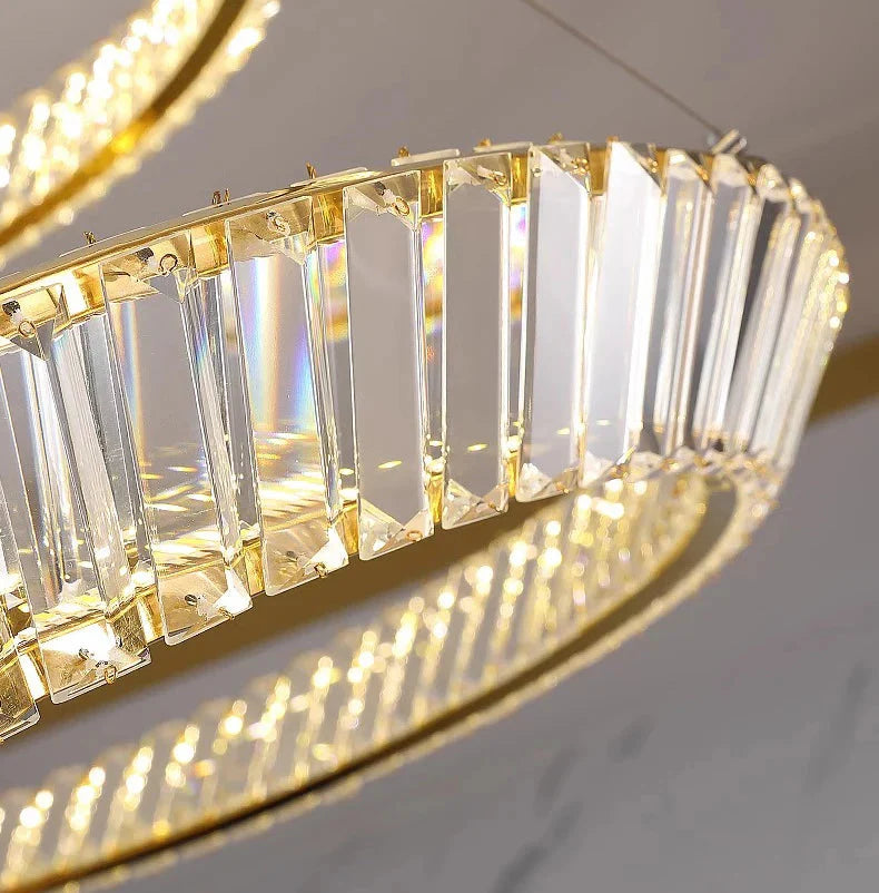 Modern Crystal Light Fixture for Staircase & Foyer & High Ceiling for high ceiling staircase and foyer lighting