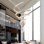 Modern Crystal Light Fixture for Staircase & Foyer & High Ceiling for high ceiling staircase and foyer lighting