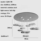 Modern Droplet Ceiling Light 5/7/9 Head - Bling Lighting Studio